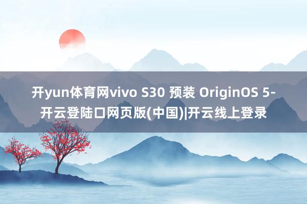 开yun体育网vivo S30 预装 OriginOS 5-开云登陆口网页版(中国)|开云线上登录